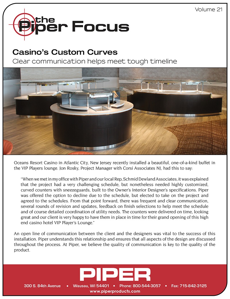 Piper Focus Volume 21 - Casino's Custom Curves